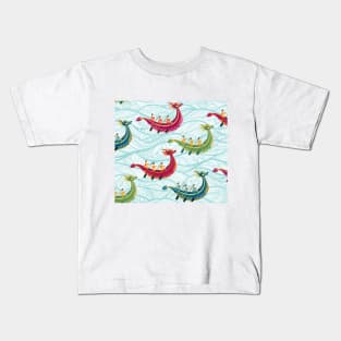 Dragon Festival - Boat race Kids T-Shirt